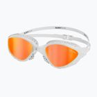 Огледални очила за плуване BuddySwim OzeanX Mirror white / orange
