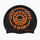 BuddySwim LLS2 Силиконова шапка за плуване черна / оранжева