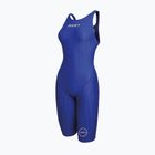 Дамски цял костюм за плуване ZONE3 Performance Speed Kneeskin blue/white