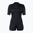 Дамски неопренов костюм за плуване Xcel Axis Back Zip Spring 2 mm black/palm/monstera print