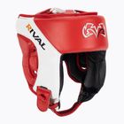Rival Аматьорска състезателна боксова каска за глава червено/бяло