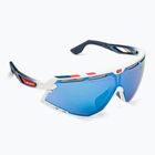 Очила за колоездене Rudy Project Defender бял гланц / избледняващо синьо / мултилазерни очила за лед SP5268690020