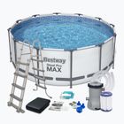 Сглобяем басейн Bestway Steel Pro Max Pool Set 396 x 122 cm сив