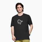 Мъжка тениска NORRONA Cotton Viking caviar black/snowdrop
