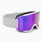 Скиорски очила  Smith Squad white vapor/chromapop everyday violet mirror/clear