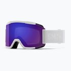 Скиорски очила  Smith Squad white vapor/chromapop everyday violet mirror/clear