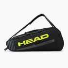 Чанта за тенис HEAD Base M черна/жълта 261413