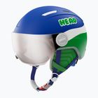 Детска ски каска Head Mojo Visor Jr синя/зелена/сребърна червена