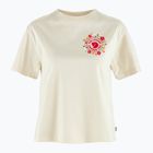Дамска тениска Fjällräven Fjällblomster Logo chalk white