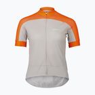 Дамска колоездачна тениска POC Essential Road Logo zink orange/granite grey