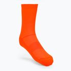 Чорапи за колоездене POC Fluo Mid fluorescent orange