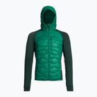 Мъжко яке Peak Performance Helium Down Hybrid Hood green ivy
