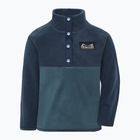 Детски поларен суитшърт Didriksons Monte 6 Half Button mountain blue