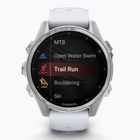 Часовник Garmin Fenix 8 43 mm Amoled silver/white stone