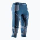 Дамски термо панталони X-Bionic Energy Accumulator Light Pants 3/4 mineral blue/arctic white