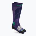 Дамски скиорски чорапи X-Socks Ski Perform Otc deep purple/light sand