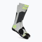 Детски скиорски чорапи X-Socks Ski Discover Otc rhino grey/canary