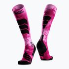 Скиорски чорапи X-Socks Ski Expert Wild Otc x black/fluo pink
