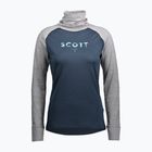 Дамска термо блуза с дълъг ръкав SCOTT Defend Merino High Neck light grey melange/dark blue
