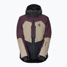Мъжко скиорско яке SCOTT Ultimate Dryo cocoa red/portobello beige