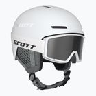Скиорска каска SCOTT Track + Gogle Trace white