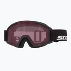 Детска скиорска маска SCOTT Shield black/rose