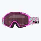 Детска скиорска маска SCOTT Shield neon pink/mint green/rose