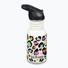 Klean Kanteen Flip Seal Sport Cap Straw детска бутилка за пътуване 355 ml леопардов принт