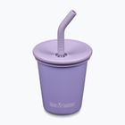 Чаша KLEAN KANTEEN Steel Straw Lid 296 ml paisley purple