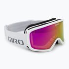 Детски предпазни скиорски очила Giro Stomp white wordmark/ amber pink