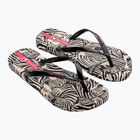 Джапанки Ipanema Animal Print VI beige/black/pink за жени