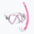 Детски комплект за шнорхелинг Mares Combo Zephir Junior pink/clear