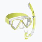 Детски комплект за шнорхелинг Mares Combo Pirate Neon yellow/white/clear 411788SF