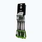 Комплект примки за катерене Black Diamond Litewire Quickpack Set 6 бр. 12 cm envy green