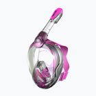 Детска целолицева маска за шнорхелинг SEAC Magica black silicone/pink
