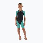 Детски неопренов костюм за плуване SEAC Dolphin Shorty 1,5 mm black/tiffany