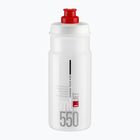 Elite Jet 550 ml прозрачна/червена бутилка за велосипед с лого