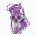 Cressi Rocks Jr Dive Комплект за гмуркане люляк/бяло
