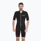 Мъжки неопренов костюм за плуване Cressi Lido Shorty 2 mm black/red