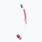 Шнорхел Cressi Itaca Ultra Dry clear/pink