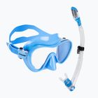 Комплект за гмуркане Cressi F1 + Supernova Dry blue metal