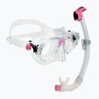 Комплект за гмуркане Cressi Marea + Seal Dry Jr clear/pink