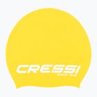 Шапка за плуване с дълга коса Cressi Loira жълто/бяло