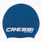 Шапка за плуване с дълга коса Cressi Loira синя/бяла