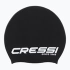 Шапка за плуване с дълга коса Cressi Loira черна/бяла