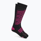 Детски скиорски чорапи Mico Heavy Weight Superthermo Primaloft Merino Ski nero fucsia