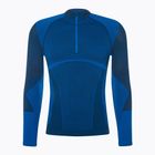 Мъжка термоактивна блуза Mico Warm Control Zip Neck piombo