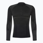 Мъжка термална тениска Mico Warm Control Zip Neck black IN01852