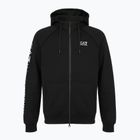 Мъжки суитшърт Emporio Armani EA7 Train Logo Series Extended Logo Hoodie Fz black / white