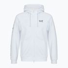 Мъжки суитшърт Emporio Armani EA7 Train Logo Series Extended Logo Hoodie Fz white / black
